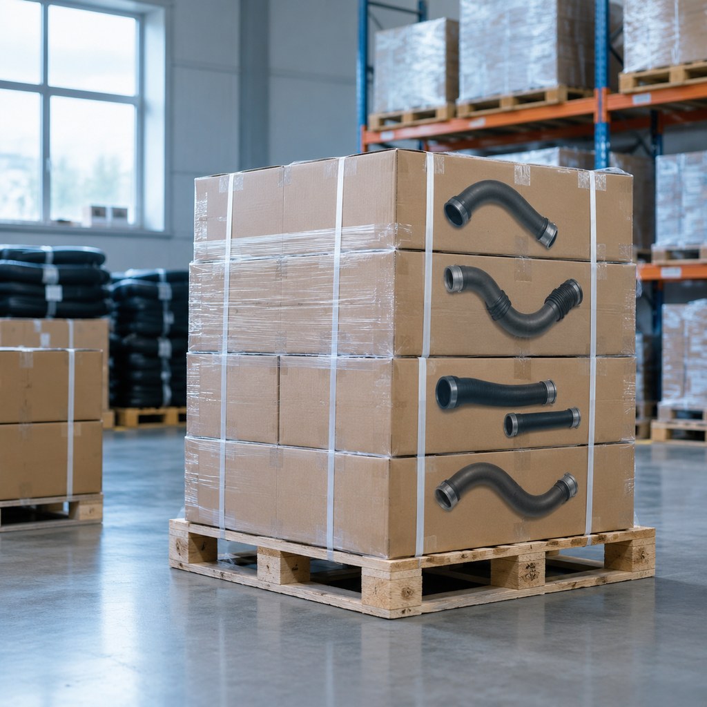Packing and export preparation of air intake hoses