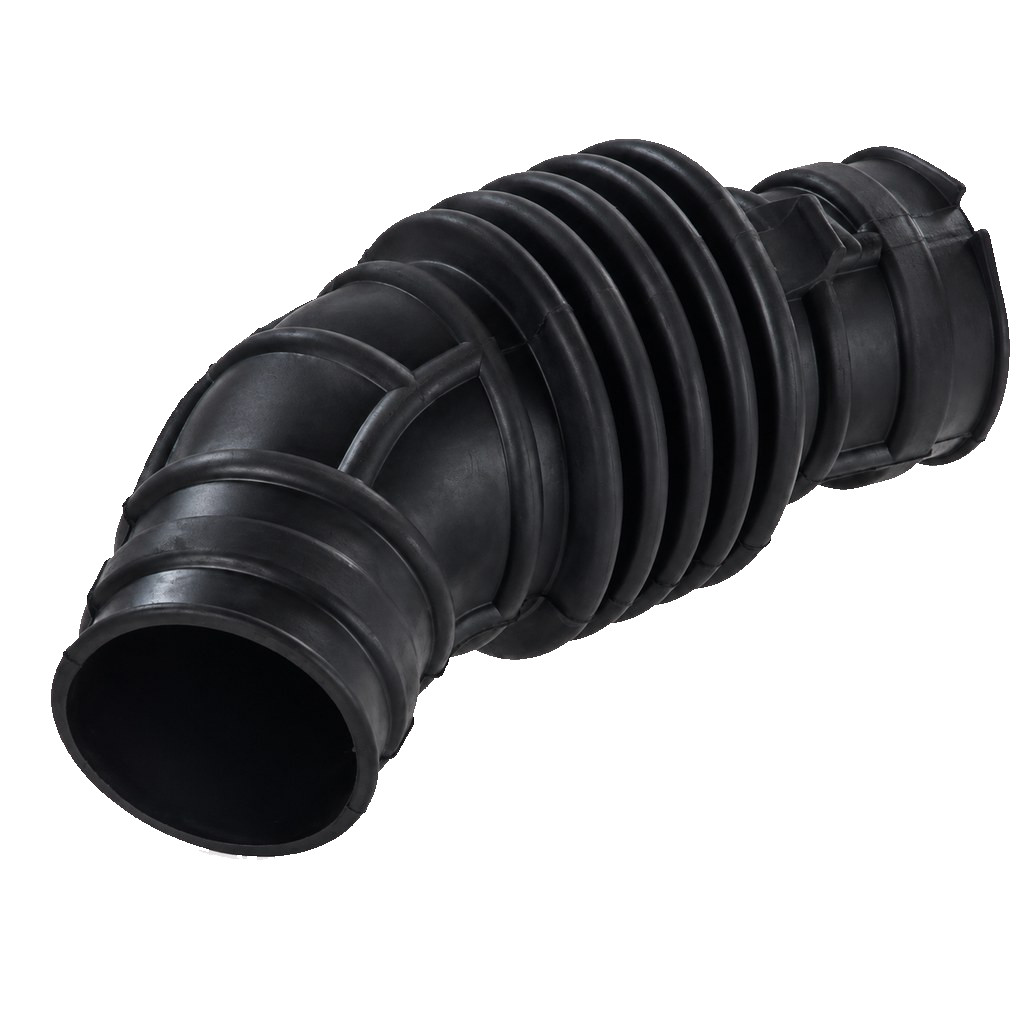 Cross-section: EPDM hose wall, reinforcement layer and moulded connector neck