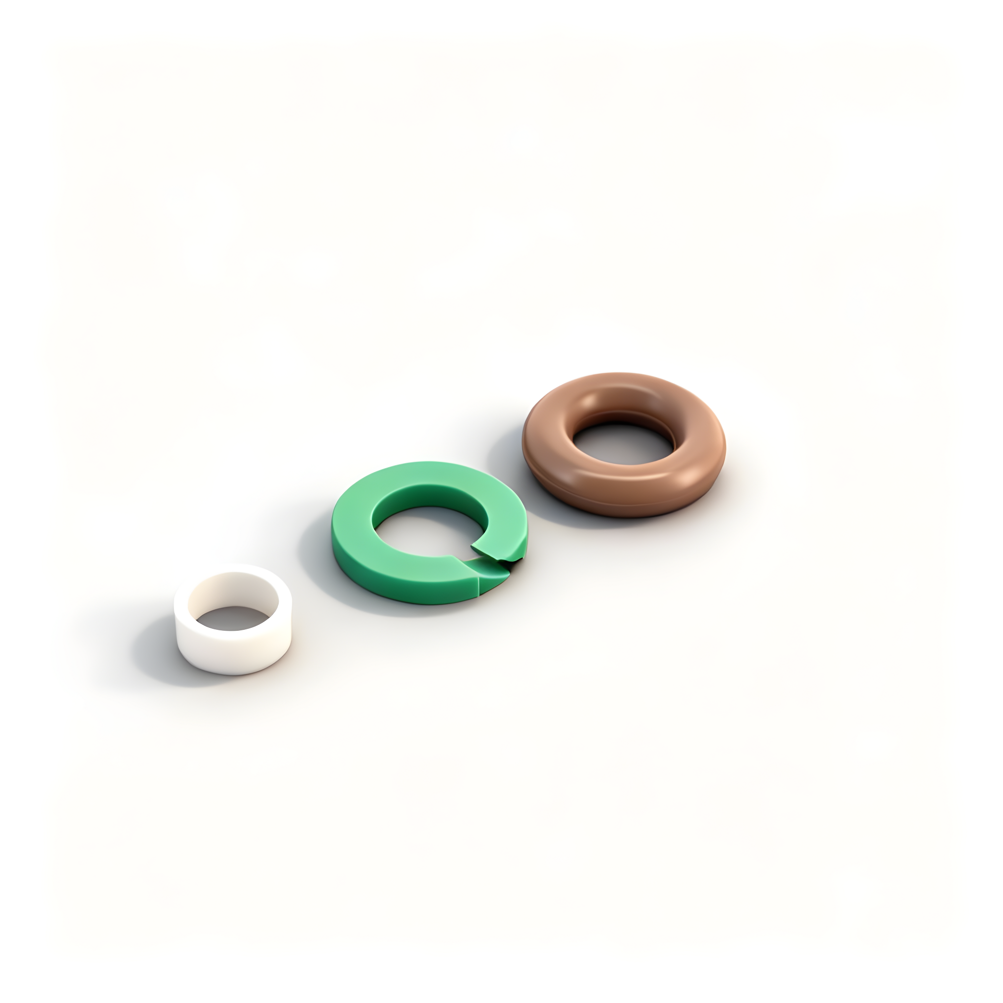 Fuel Injector Seal Kit Fit for Audi A5 A6 A7 A8 Q5 VW Touareg 2009-2018 Replace 06E998907E 06E998907B, 6 Sets Fuel Injector O-Rings
