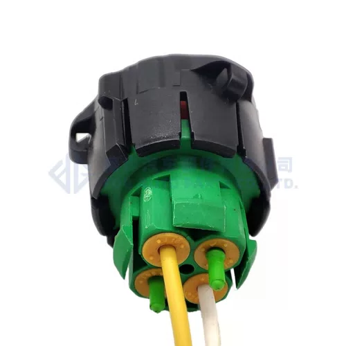 0090-082 ITT Type Automobile Female Connector DIN Wiring Plug Grey Green APD Cable Installation Socket 121583-0002 - image 3