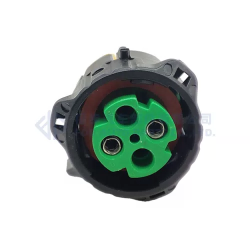 0090-082 ITT Type Automobile Female Connector DIN Wiring Plug Grey Green APD Cable Installation Socket 121583-0002 - image 5
