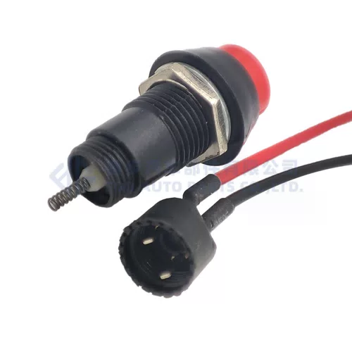 0090-169 DC 12V 2 Wires Momentary Action Press Push Button Switch for Car Vehicle - image 6