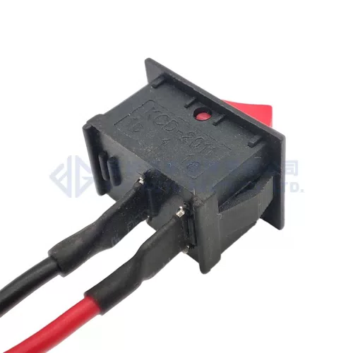 0090-203 1pcs Push button switch waterproof small car circuit wire speaker electrical mini boat shape round line - image 4