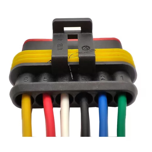 282090-1 6 Way Electric Lock Plug Connector Harness For Fiat Palio Tc 106.1089 - image 6