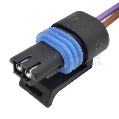0090-296 Manifold Intake Air Temp IAT MAT ACT Sensor Car Connector Plug With Pigtail For 12162197 with 20cm 20AWG - image 2