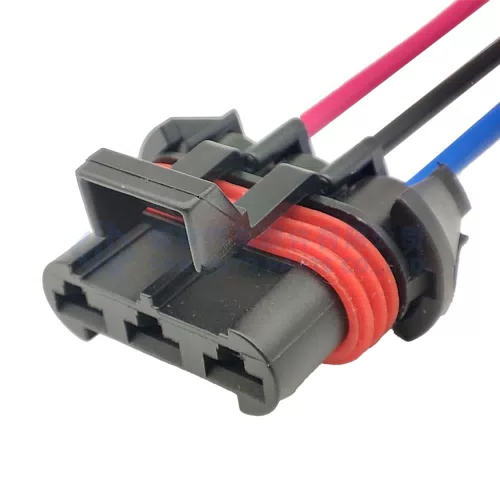 0090-326 3 Pin auto Waterproof Blower Connector Plug Radiator Fan Motor Cooler Fan Socket 12124686 12124685 for... - image 5