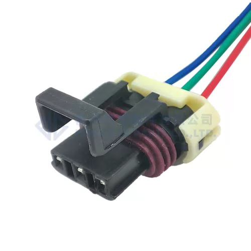 0090-343 black Metri-Pack 150 female temperature Sensor Plug auto waterproof connector 12129615 12110293 with 15cm wires - image 2