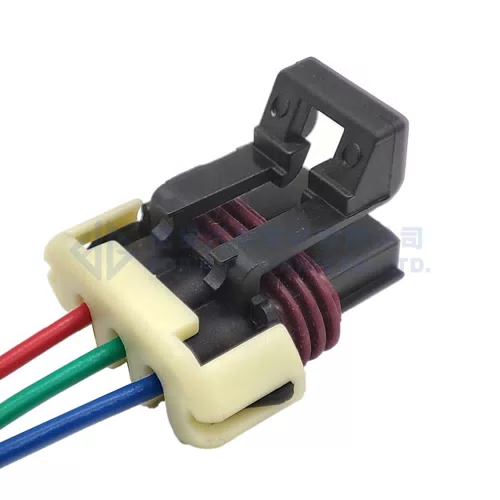0090-343 black Metri-Pack 150 female temperature Sensor Plug auto waterproof connector 12129615 12110293 with 15cm wires - image 4