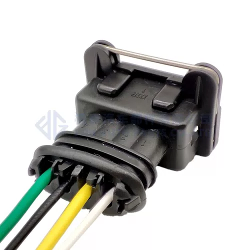 0090-443 4 pin waterproof auto connector 3.5female 282192-1 efi series Junior Power Timer JPT Firewire Oxygen Sensor... - image 5