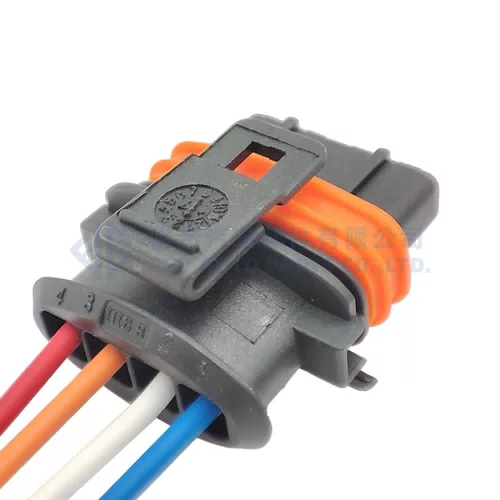 0090-451 1 set 4 Pin female Auto Sealed Automotive Connector For MAP Sensor Ora 368162-1 With 15cm 18AWG wire Protective - image 4