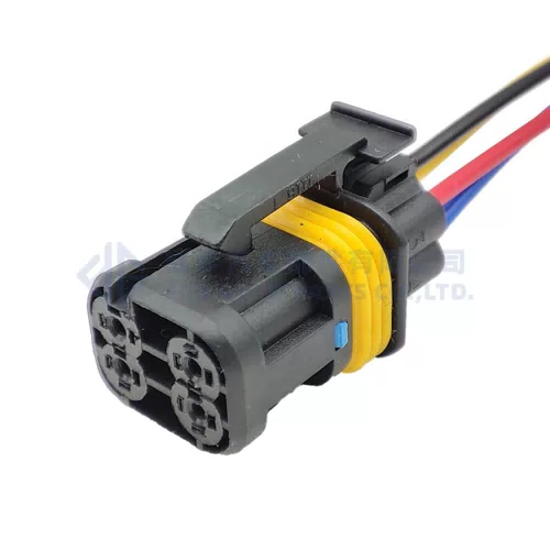 0090-507 Suitable for Sinotruk Truck Howo Shandeka C7HG7H Front Fog Light Turn Light Plug Connector Four-wire Fog... - image 2