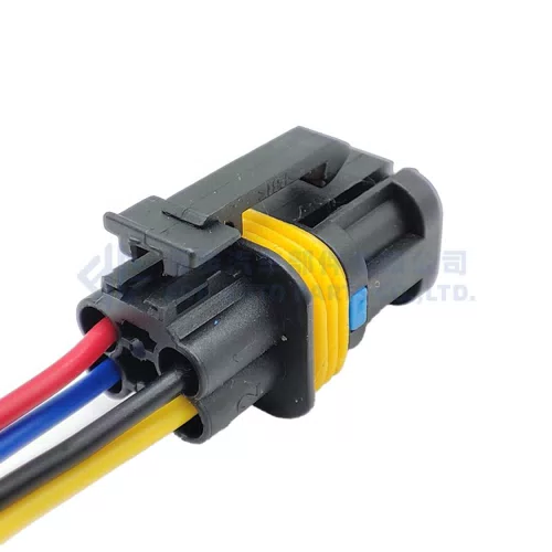 0090-507 Suitable for Sinotruk Truck Howo Shandeka C7HG7H Front Fog Light Turn Light Plug Connector Four-wire Fog... - image 4