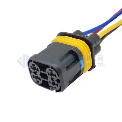 0090-507 Suitable for Sinotruk Truck Howo Shandeka C7HG7H Front Fog Light Turn Light Plug Connector Four-wire Fog... - image 6