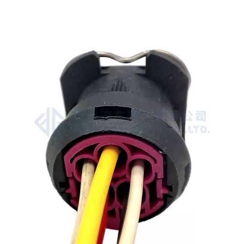 0090-546 2PCS 5-Pin Headlight Wiring Harness Plug Connector Fits VW Passat B5 - image 3