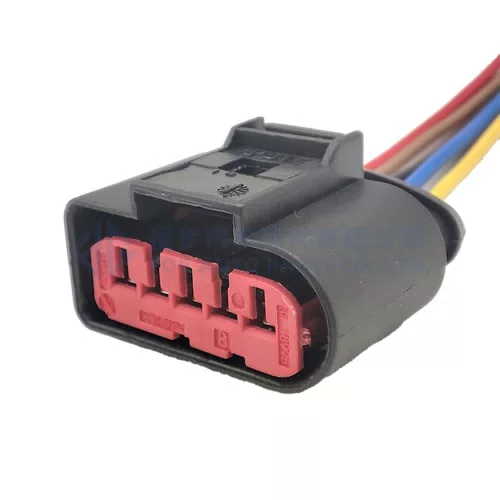 0090-550 1 Set 5 Pin 1J0 973 775A 1J0973775A MAF Automotive Mass Air Flow Plug Waterproof Socket For VW Audi - image 2