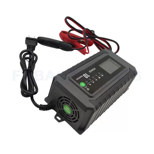 0124-003 Universal Car Battery Charger 12V 24V 10A Truck Battery Maintenance Portable Car Battery Charger Jump Starter