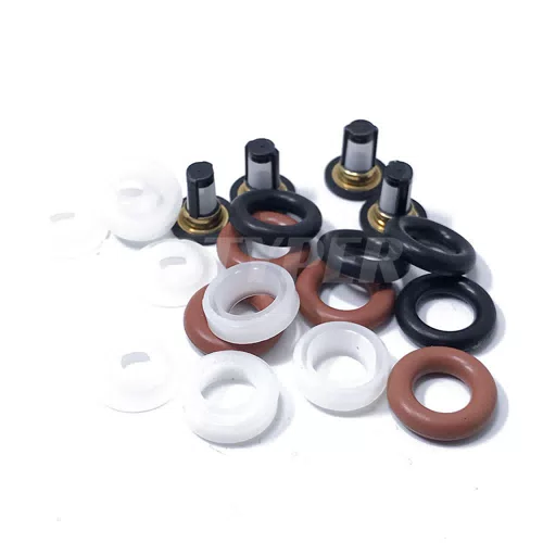 Fuel Injector Repair Kits Micro Filter Oring Plastic Gasket Pintle Cap 04204 for Keihin Injector - image 4