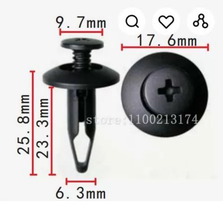 0494971-7 Trim Clip Push Type Retainer Plastic Fasteners for Nissan