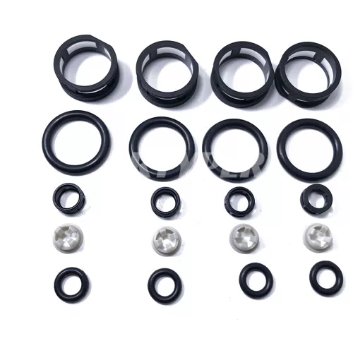 16600-53J01 A46-00 FJ285 JECS Fuel Injector Repair Kit Filters Seals O Rings Pintle Caps 07001 for Nissan Sentra