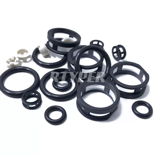 16600-53J01 A46-00 FJ285 JECS Fuel Injector Repair Kit Filters Seals O Rings Pintle Caps 07001 for Nissan Sentra - image 2