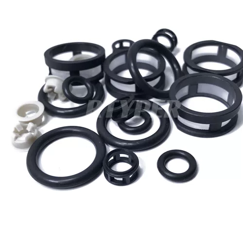 16600-53J01 A46-00 FJ285 JECS Fuel Injector Repair Kit Filters Seals O Rings Pintle Caps 07001 for Nissan Sentra - image 3