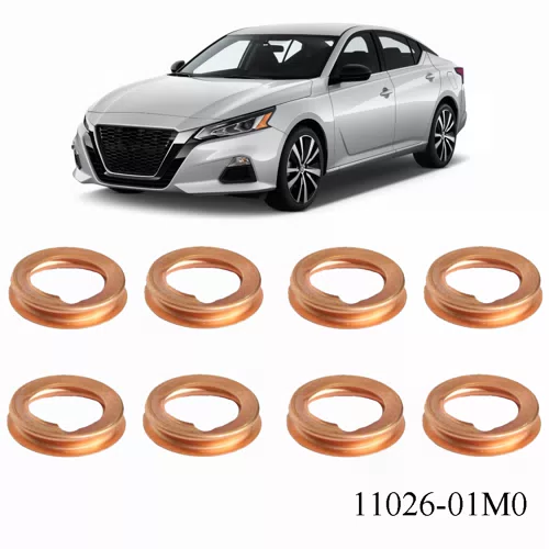 Replace 11026-01M02 Copper Crush Washer Oil Drain Plug Gasket Fits Nissan - image 2