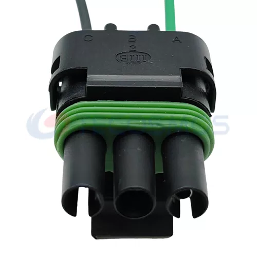 Auto Part Weather Component Electrical Sealing Wiring Socket Suitable for Car 3-pin Male 12015797 - image 3