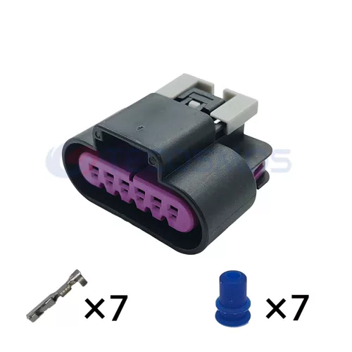 7-Pin Female Waterproof Wire Harness Air Meter Plug Nylon ABS Car Accessory with Copper Contacts 15326829 Model - image 4