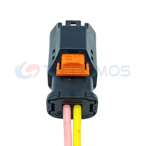 Auto Parts Automotive Waterproof Wire Harness Terminal Connector for BMW 2-Pin Female 1801175-7 - image 2