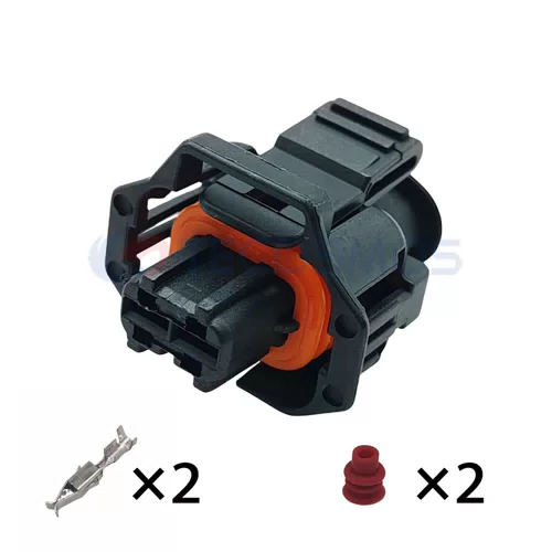 Waterproof Wire Harness Nozzle Plug Plug for Car 2-Pin Female 1928404226 - image 2