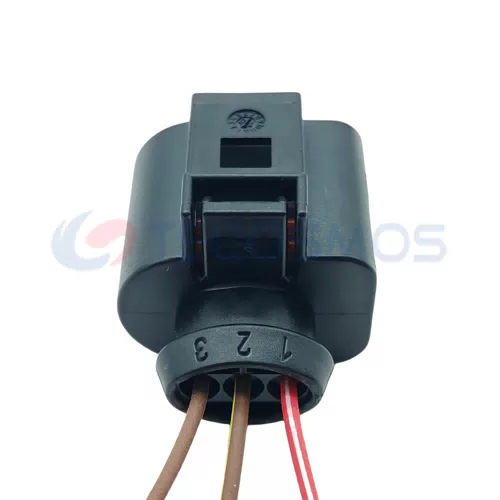 Auto Parts Automotive Waterproof Wire Harness Connector for VW 3-Pin Female 1J0973723 - image 2