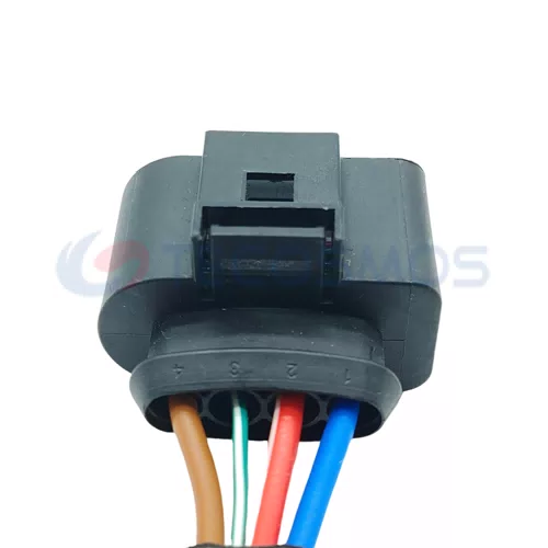 Auto Parts Electrical Plastic Automotive Waterproof Wire Harness Connector for VW Audi 4-Pin Female 1J0973724 - image 2