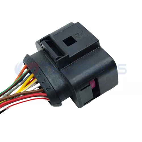 Auto Parts Automotive Ignition Coil Plug Sensor Wire Harness Connector for VW AUDI 14-Pin Female 1J0973725 - image 5