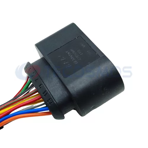 Auto Parts Automotive Ignition Coil Plug Sensor Wire Harness Connector for VW AUDI 14-Pin Female 1J0973725 - image 6
