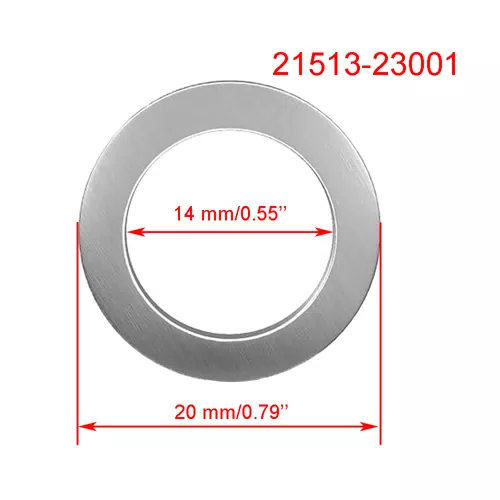 21513-23001 Engine Oil Drain Plug Gasket for Hyundai Kia - image 2