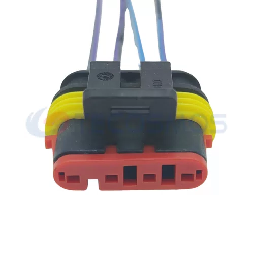 Auto Parts Headlight Plug Amplifier Super sealed Female Waterproof Connector for Car 4-pin Female 282088-1 CT4-0108M-1