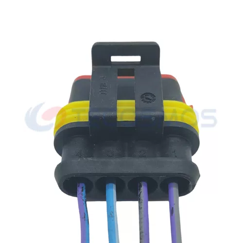 Auto Parts Headlight Plug Amplifier Super sealed Female Waterproof Connector for Car 4-pin Female 282088-1 CT4-0108M-1 - image 2