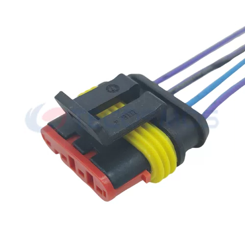 Auto Parts Headlight Plug Amplifier Super sealed Female Waterproof Connector for Car 4-pin Female 282088-1 CT4-0108M-1 - image 3
