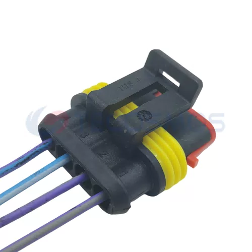 Auto Parts Headlight Plug Amplifier Super sealed Female Waterproof Connector for Car 4-pin Female 282088-1 CT4-0108M-1 - image 5