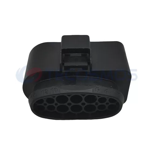 Auto Parts Black Headlight Plug Connector for Car 14-pin Female 3C09732737 6189-7130 CT14-0009M - image 2