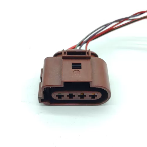 Auto Parts Generator Socket Cable Harness Connector for Volkswagen Audi 4-pin Female Plug 3D0973724F - image 3