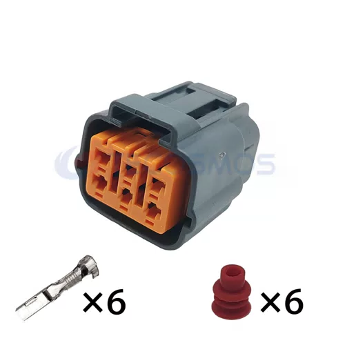 Waterproof IP66 ABS/Nylon Copper Contact Wire Harness Valve Waste Recirculation Plug for Automotive 6-Pin Female... - image 2