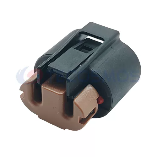 Waterproof IP66 Copper Contact Nylon & ABS Housing Wire Harness High Beam and Low Beam Plug for Car 2-Pin Female... - image 3