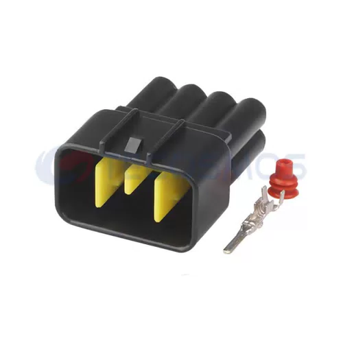8-Pin Female Automotive ISO Radio Horn CD Connector Cable Wiring Harness Plug with Middle Slot Auto 962189-1 - image 2