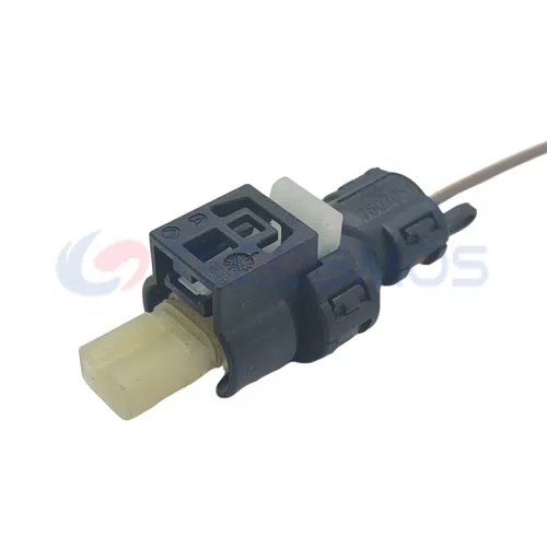 Black Connector Auto Parts 2-Pin Female Nylon Housing Material Model A0225452326 CT2-0046M-6 - image 3