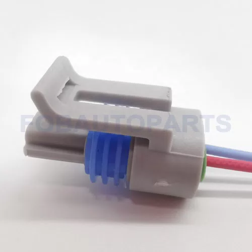 CT2-0062M-2 Connector Wire 2pin Female for Buick Solenoid Gray 25036751 - image 2