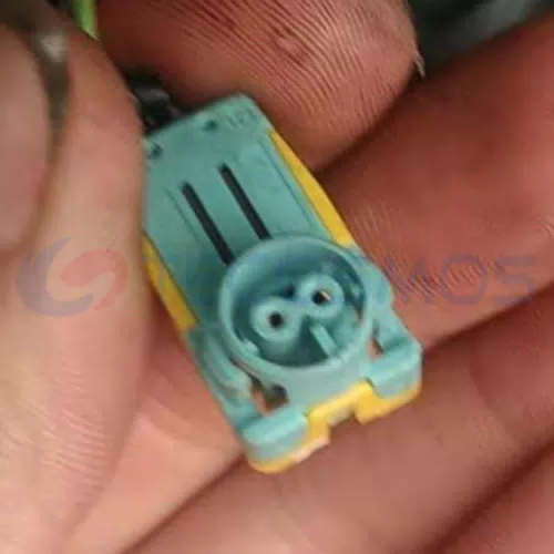 Car Connector For sensor plug has two green pins CT2-0148M-7