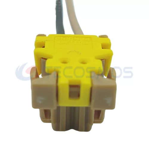 Auto Parts Brown Yellow Yellow Cover Left Slot Connector Wiring Socket Suitable for Volvo 2-pin Female CT2-0161m-1