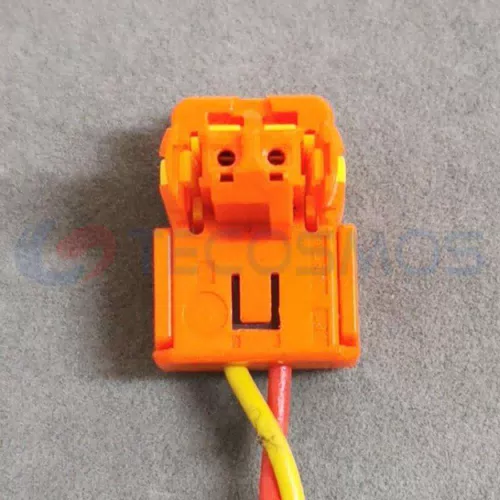 Car Connector For sensor plug has an orange short yellow cover with 2 pins CT2-0163M-3 - image 4