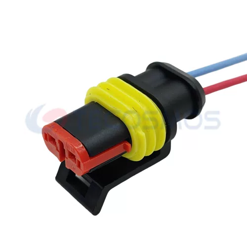 Auto Parts Car Outdoor Temperature 0021 Black Connector for Buick Delphi 2-pin Female CT2-0205m - image 4